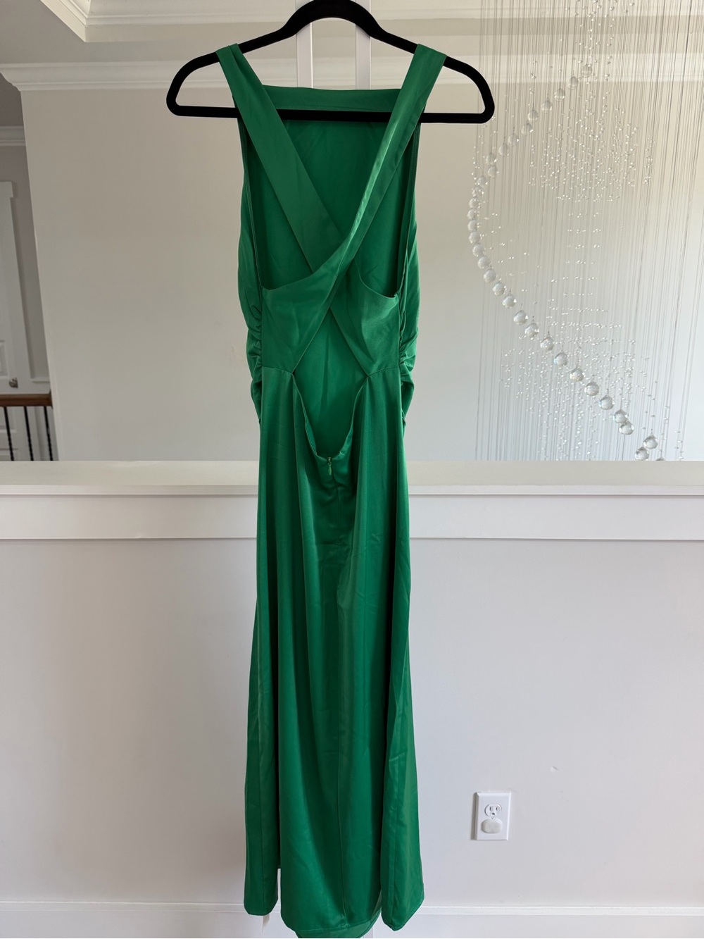 Commense Elegant Green Crossback Dress - Picture 5 of 6